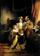 Friedrich von Amerling Rudolf von Arthaber with his Children china oil painting reproduction